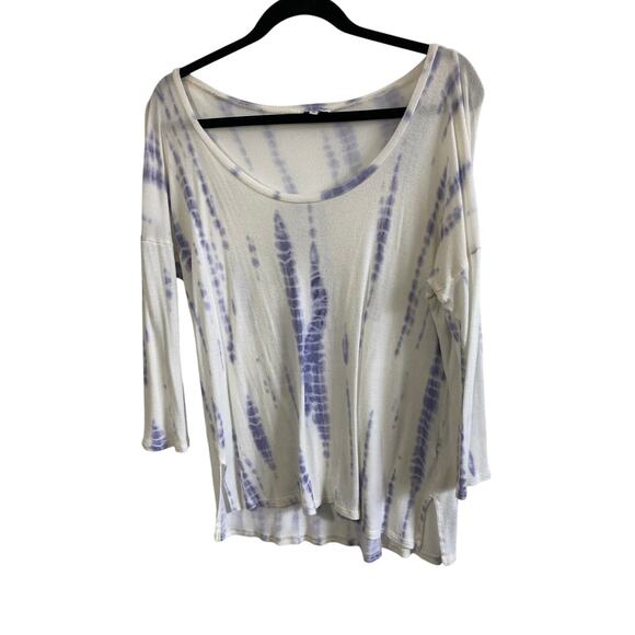Splendid Tie Dye Blue Medium Loungewear  Hippie Beachy Bohemian Long Sleeve - Picture 1 of 6